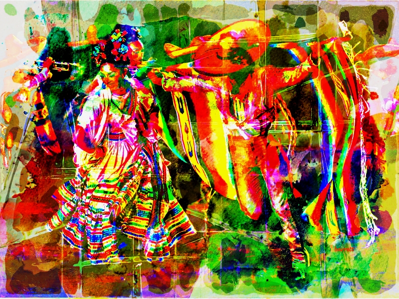 Ballet Folklorico by artist Don Barrett